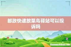 邮政快递放菜鸟驿站可以投诉吗