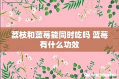 荔枝和蓝莓能同时吃吗 蓝莓有什么功效