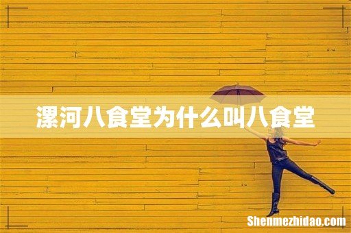 漯河八食堂为什么叫八食堂