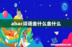 abac词语金什么金什么