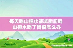 每天喝山楂水能减脂肪吗 山楂水喝了胃痛怎么办